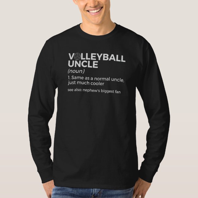 Camiseta Volleyball Uncle Definition Nephew's Biggest Fan   (Anverso)