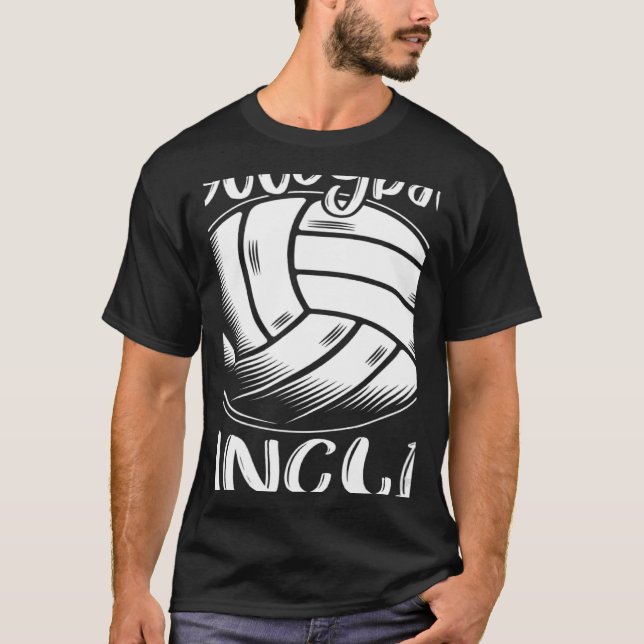 Camiseta Volleyball Uncle For Family Matching Players Team  (Anverso)