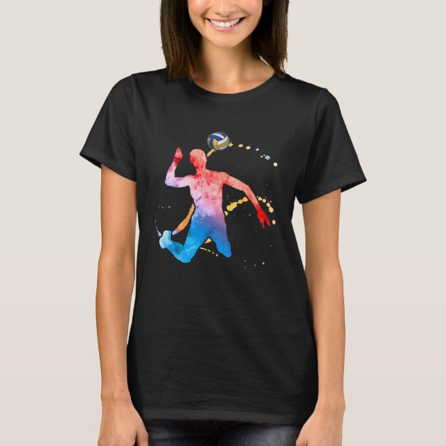 Camiseta Volleyballer Graphic Beach Volleyball (Anverso)