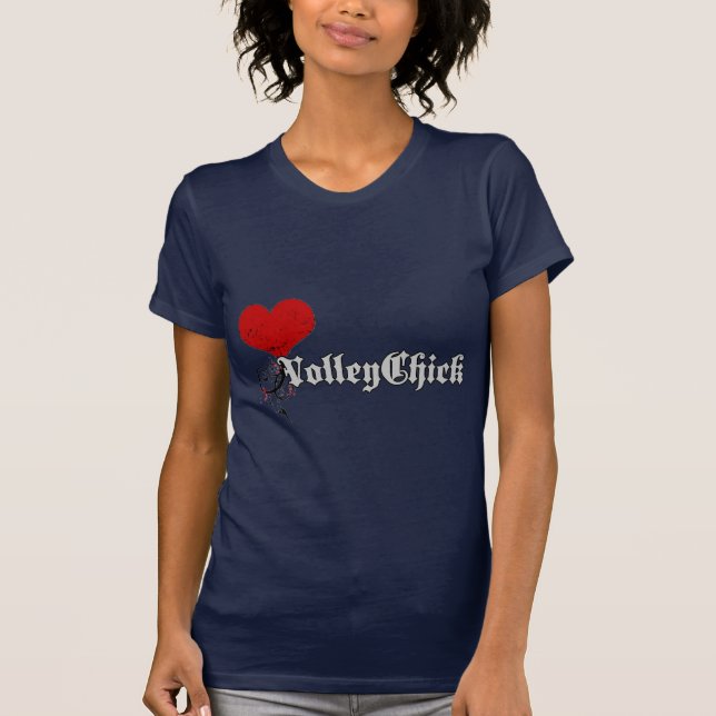 Camiseta VolleyChick Heart (Anverso)
