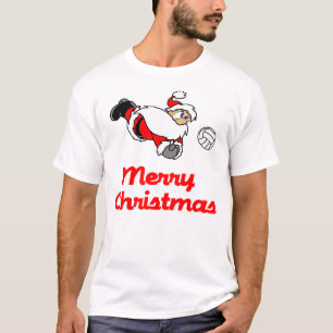 Camiseta VolleyChick Santa Digs Feliz Navidad