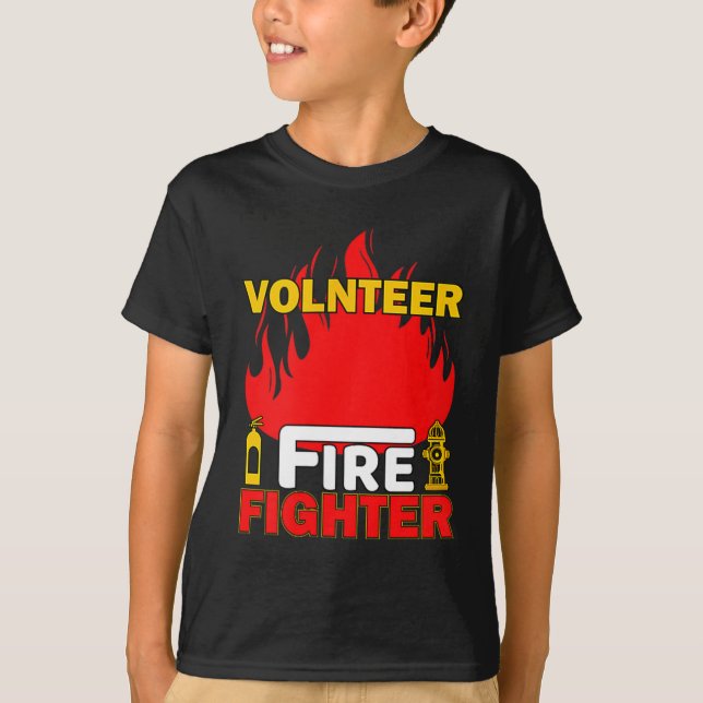 Camiseta Volnteer Firefighter Fireman Gift Proud Firefighte (Anverso)