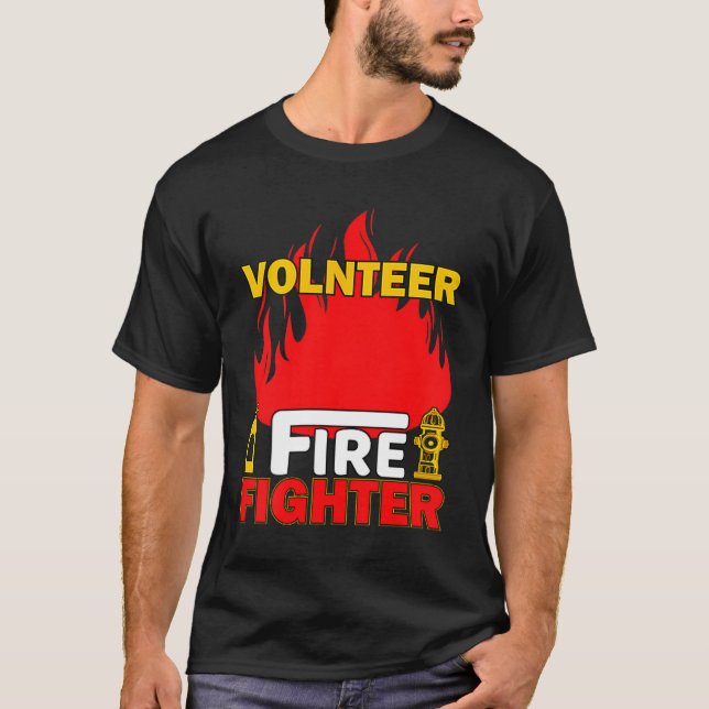 Camiseta Volnteer Firefighter Fireman Gift Proud Firefighte (Anverso)