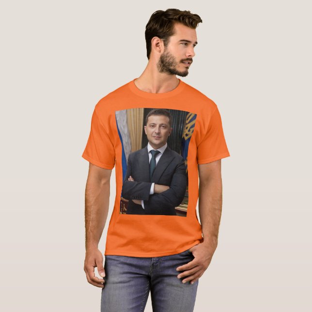 Camiseta Volodymyr Oleksandrovych Zelenskyy Ucrania  (Anverso completo)
