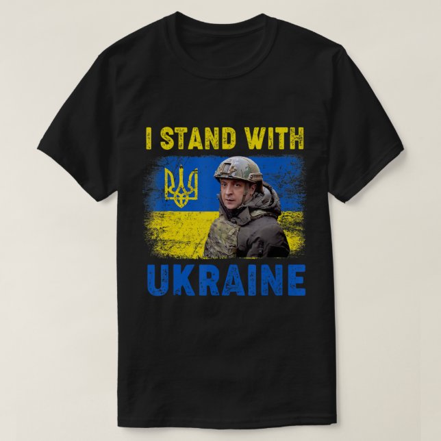 Camiseta Volodymyr Zelensky estoy con Ucrania  (Diseño del anverso)