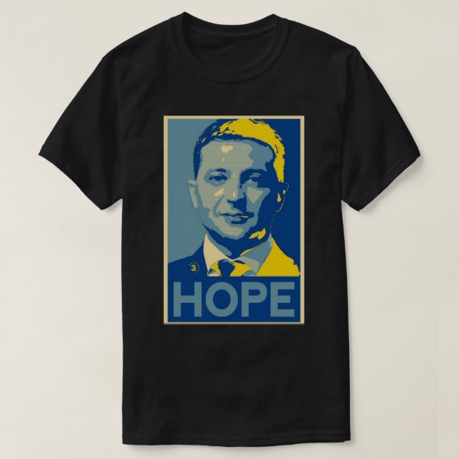 Camiseta Volodymyr Zelensky Presidente de Ucrania (Diseño del anverso)