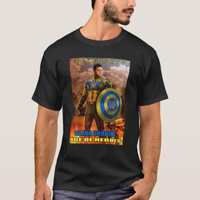 Camiseta Volodymyr Zelensky Presidente Slava Ucrania Edad D (Anverso)