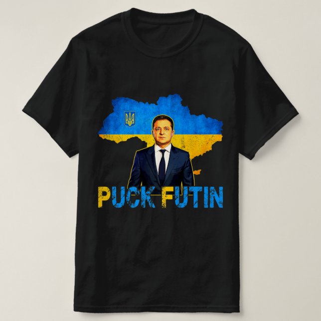 Camiseta Volodymyr Zelensky Puck Futin Meme Estoy Con El Re (Diseño del anverso)