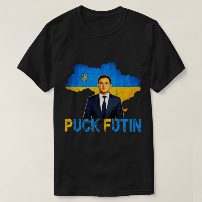 Camiseta Volodymyr Zelensky Puck Futin Meme Estoy Con El Re (Diseño del anverso)