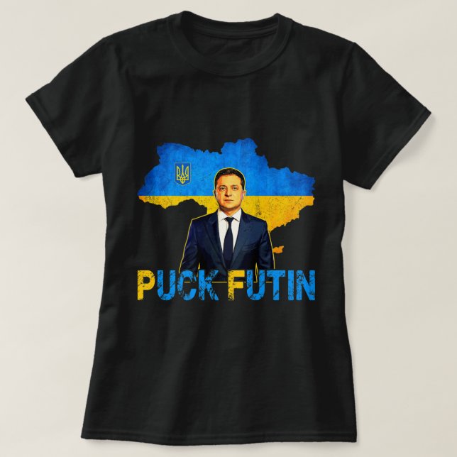 Camiseta Volodymyr Zelensky Puck Futin Meme Estoy Con El Re (Diseño del anverso)