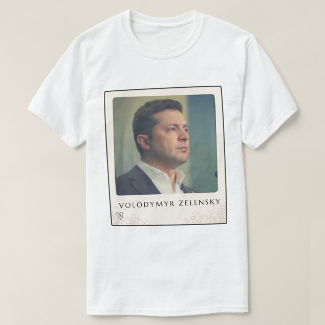 Camiseta Volodymyr Zelensky, Volodymyr Zelinsky (Diseño del anverso)
