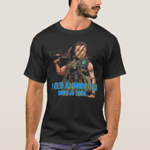 CAMISETA VOLODYMYR ZELENSKYY NECESITO MUNICIÓN NO UN AVANCE