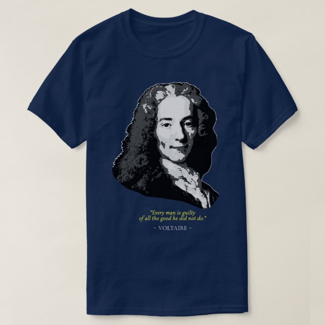 Camiseta Voltaire Cita 1 (Diseño del anverso)
