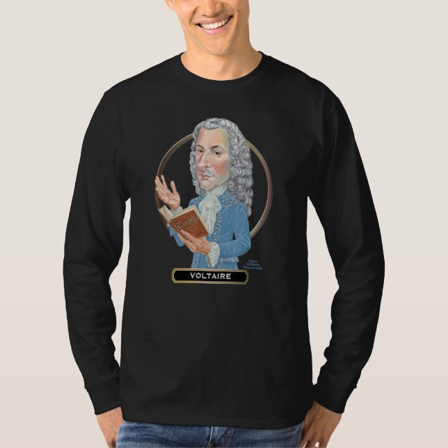 Camiseta Voltaire, el gran escritor francés (Anverso)