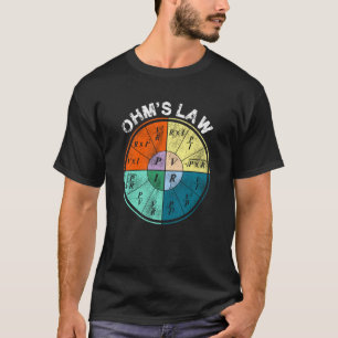 Camiseta Voltaje De La Energía De La Resistencia Actual De 