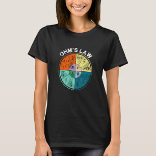 Camiseta Voltaje De La Energía De La Resistencia Actual De 