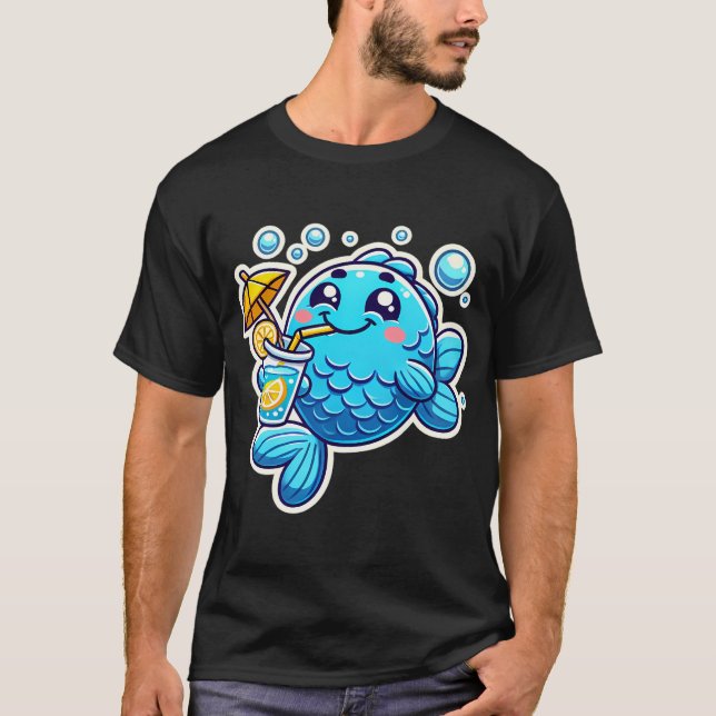 Camiseta Volteando y bebiendo (Anverso)
