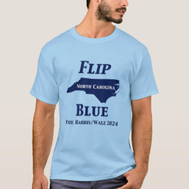 Camiseta Voltear el azul de Carolina del Norte en 2024