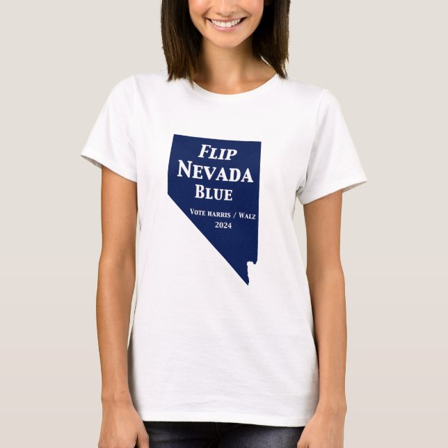 Camiseta Voltear el azul de Nevada en 2024 (Anverso)