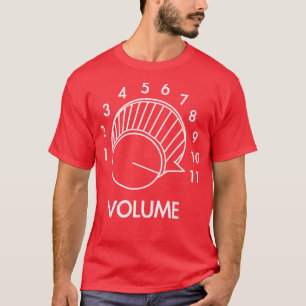 Camiseta Volumen De Guitarra Hasta 11 Música De Regalo De M