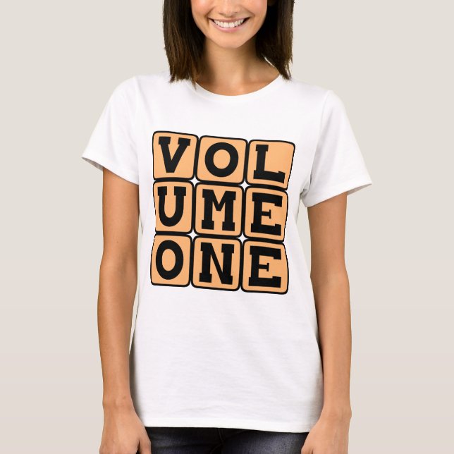 Camiseta Volumen Uno, Primer Volumen (Anverso)