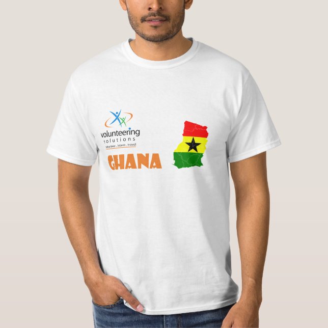 Camiseta voluntaria de Ghana - ofrecerse (Anverso)