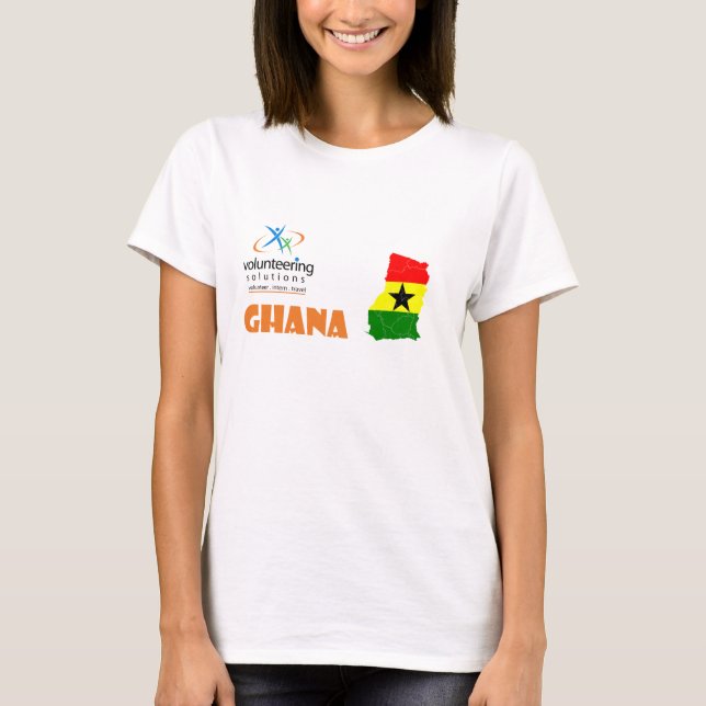 Camiseta voluntaria de Ghana - ofrecerse (Anverso)