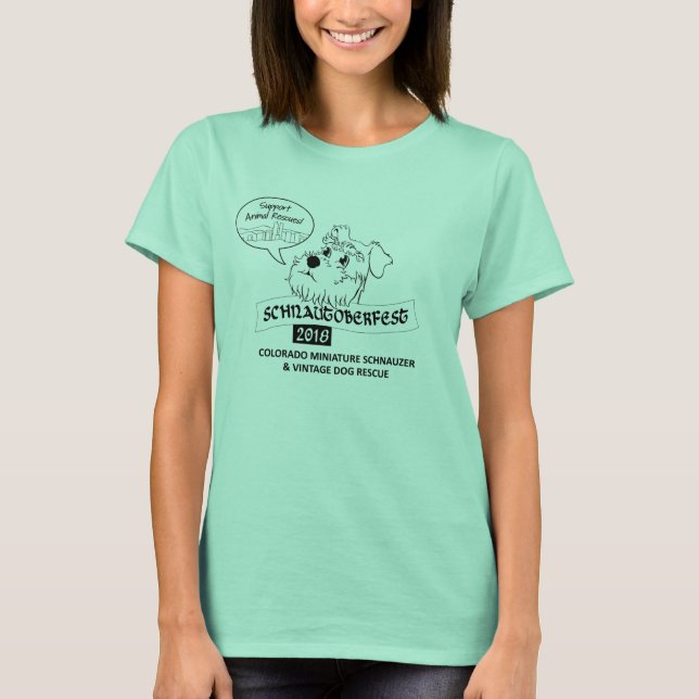 Camiseta Voluntaria de Schnautoberfest 2018 - mujeres (Anverso)