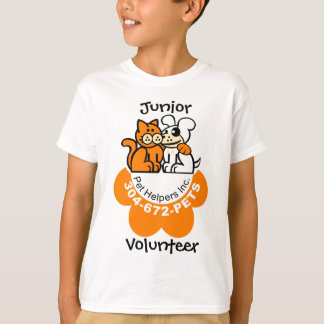 Camiseta voluntaria del joven