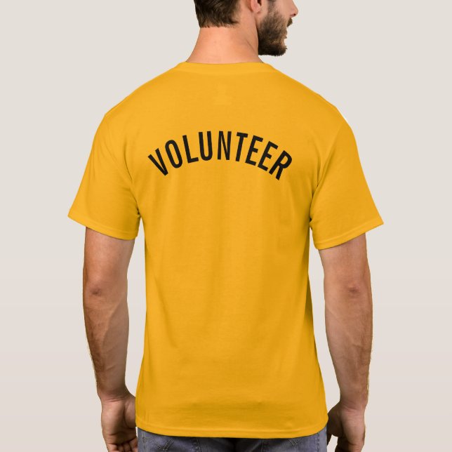 Camiseta Voluntario amarillo (Reverso)