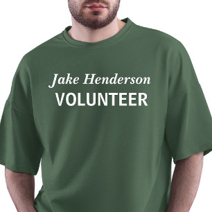 Camiseta Voluntario con nombre personalizado