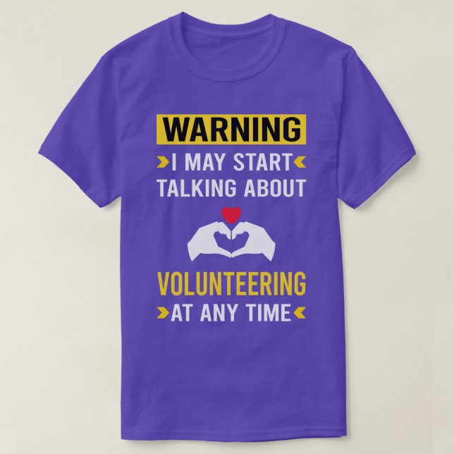 Camiseta Voluntario de advertencia (Diseño del anverso)