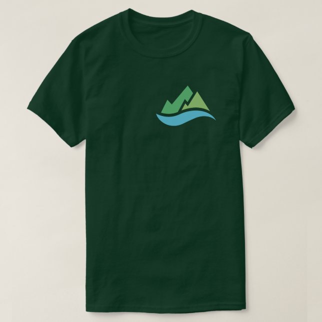 Camiseta Voluntario de desastres del huracán de las montaña (Diseño del anverso)