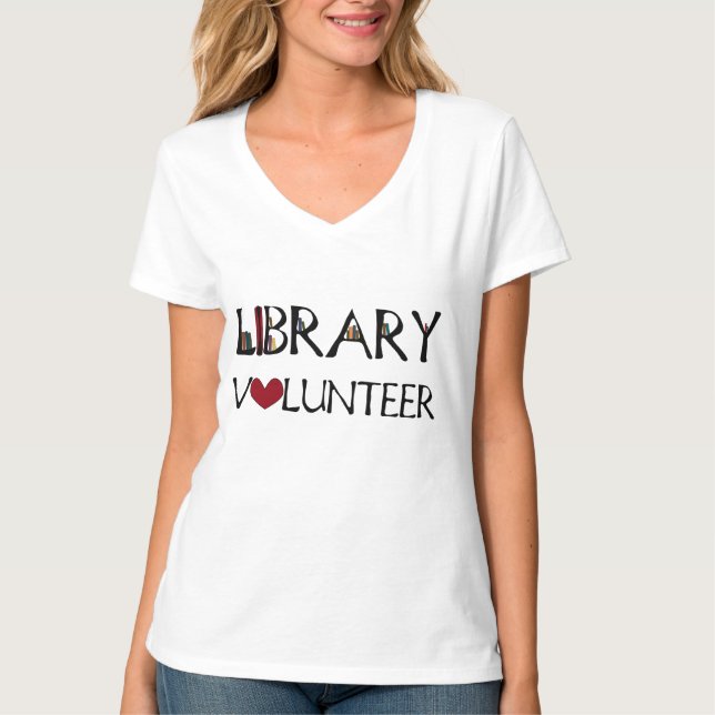 Camiseta Voluntario de la biblioteca (Anverso)