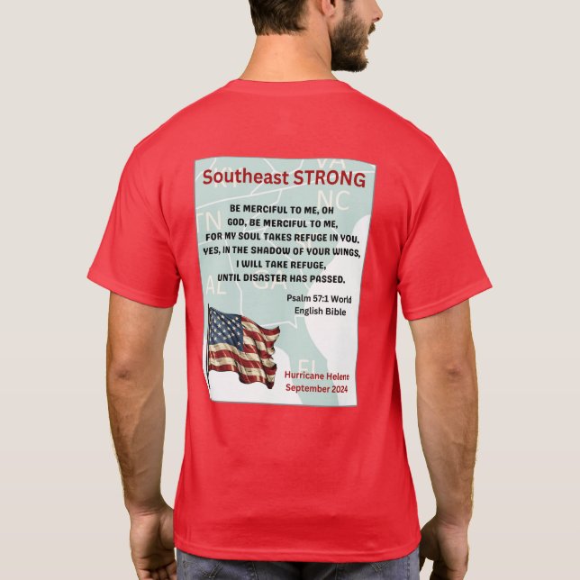 Camiseta Voluntario de la Organización Roja Huracán Helene (Reverso)