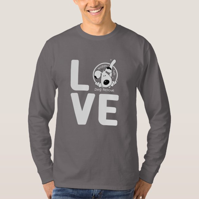 Camiseta VOLUNTARIO de las colas de Waggin del AMOR - (Anverso)