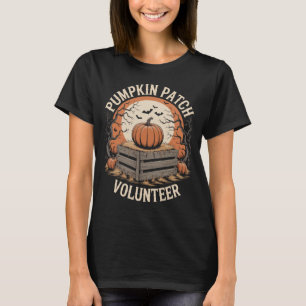 Camiseta Voluntario de parche de calabaza Halloween
