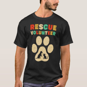 Camiseta Voluntario de rescate Refugio animal Perro Gato Am