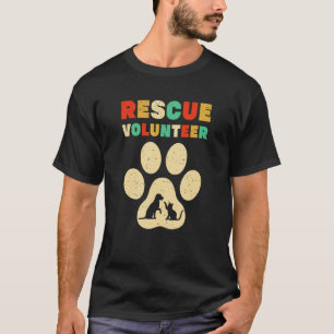 Camiseta Voluntario de rescate Refugio de animales Perro Ga