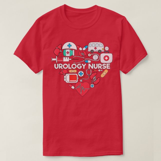 Camiseta Voluntario De Urología De Enfermería De Salud Para (Diseño del anverso)