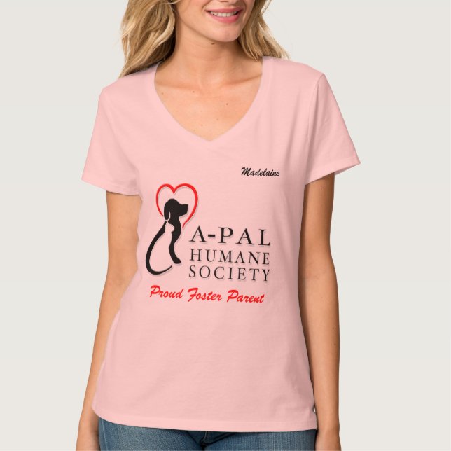 Camiseta Voluntario del logotipo de APAL - (Anverso)