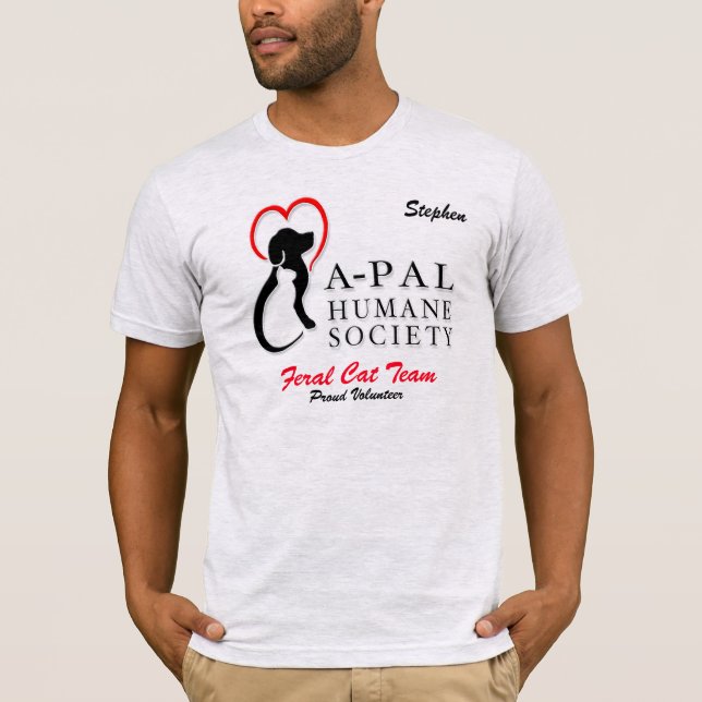 Camiseta Voluntario del logotipo de APAL - (Anverso)