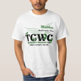 Camiseta Voluntario del logotipo de TCWC -
