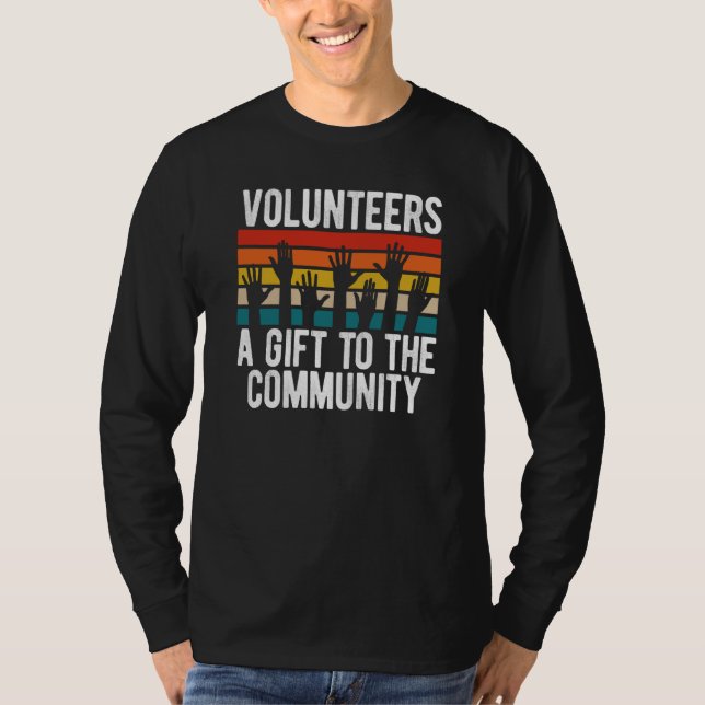 Camiseta Voluntarios De Backprint A A A La Comunidad (Anverso)