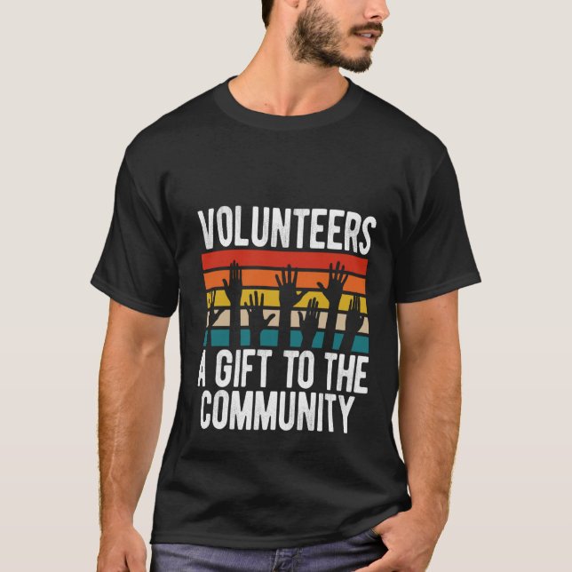 Camiseta Voluntarios De Backprint A A A La Comunidad (Anverso)