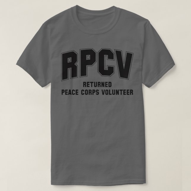 Camiseta Voluntarios de los Cuerpos de Paz (Diseño del anverso)