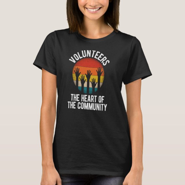 Camiseta Voluntarios El Corazón De La Comunidad (Anverso)