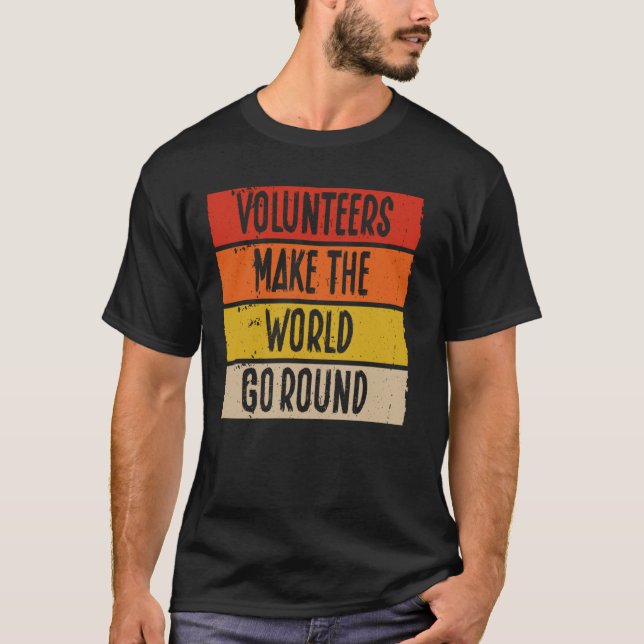 Camiseta Voluntarios Hacen Voluntarios De La Ronda Mundial (Anverso)