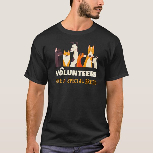 Camiseta Voluntarios son un refugio especial para perros de (Anverso)