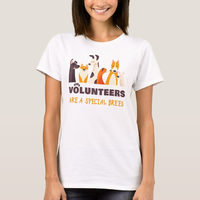 Camiseta Voluntarios son un refugio especial para perros de (Anverso)